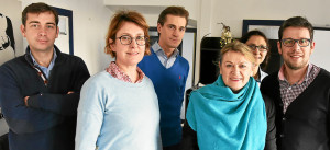 Julien Fanen, Maryvonne Péchat-Le Grèves, Kévin Clauss, Armelle Seité-Salaun, Sandrine Hugé et Guillaume Morin composent le bureau du Modem 56.
