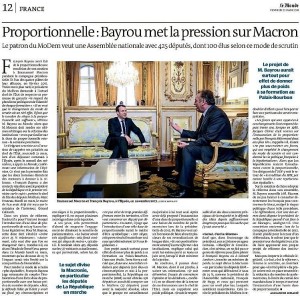 Le Monde 23 mars 2018